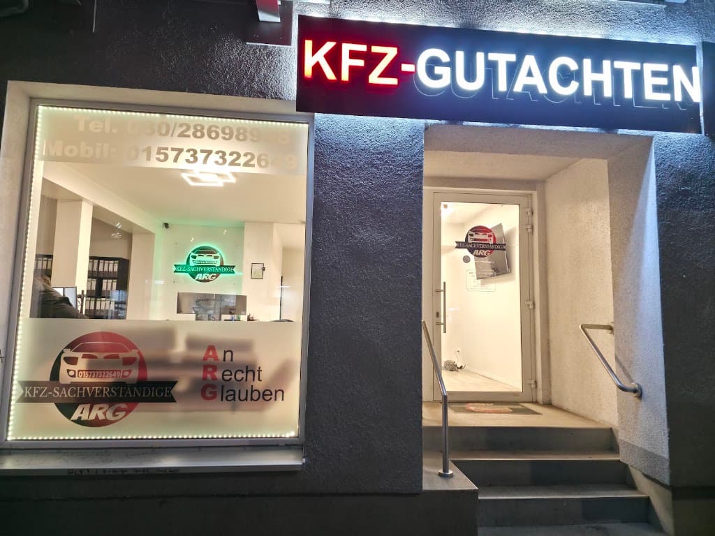 ARG Sachverständigenbüro KFZ Gutachten | Unfall Gutachten