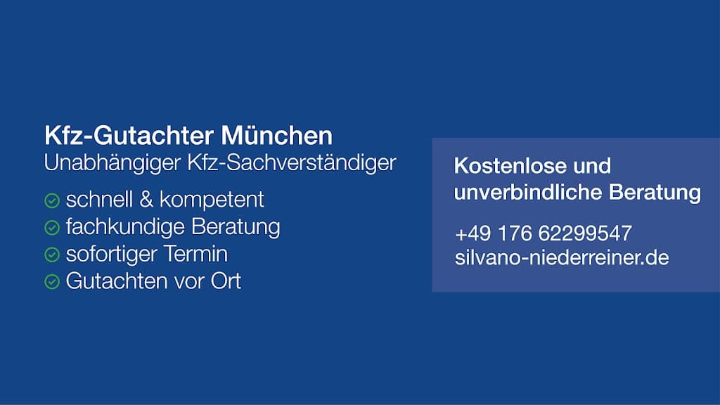 Kfz Gutachter München - KFZ Sachverständiger Silvano Niederreiner