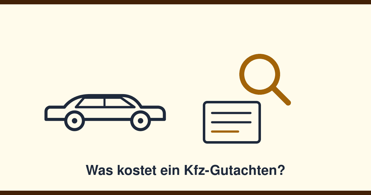 Was kostet ein Kfz-Gutachten wirklich?